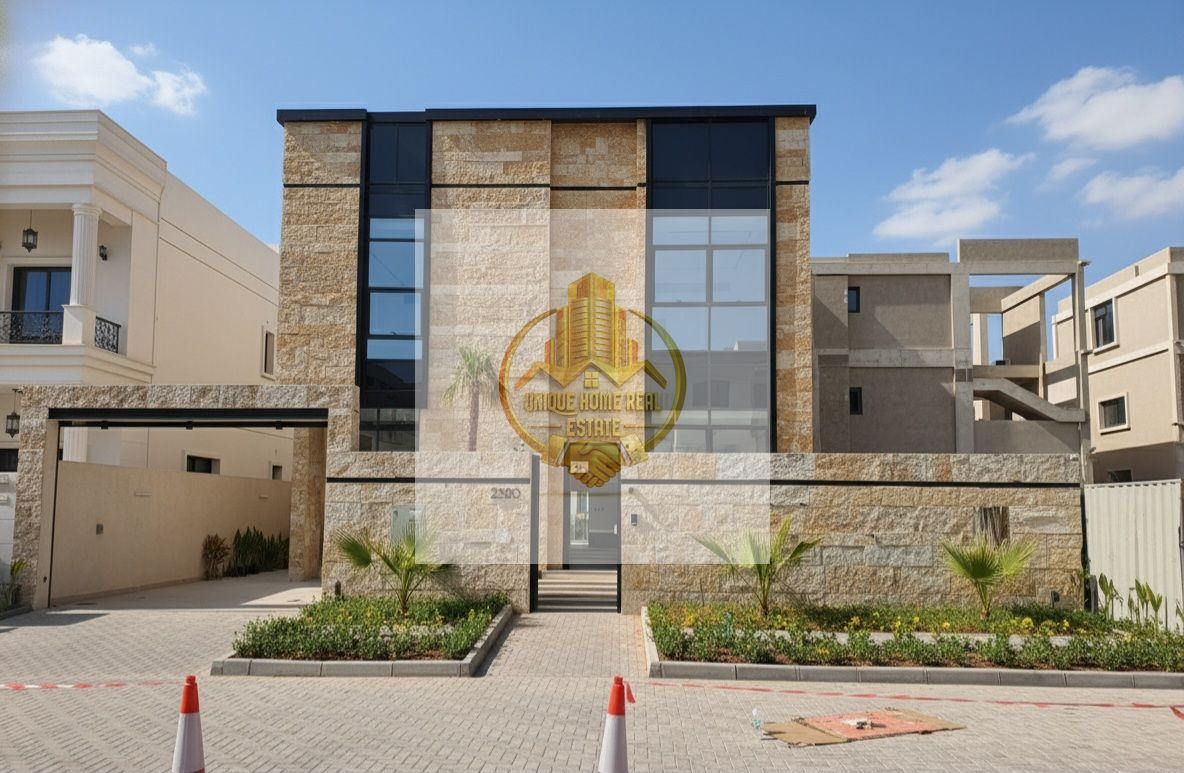 Luxury! Stone Faced 5 Bedrooms Villa For Sale In Al Alia, Ajman - Modern Entrance - Prime Location - Freehold Property