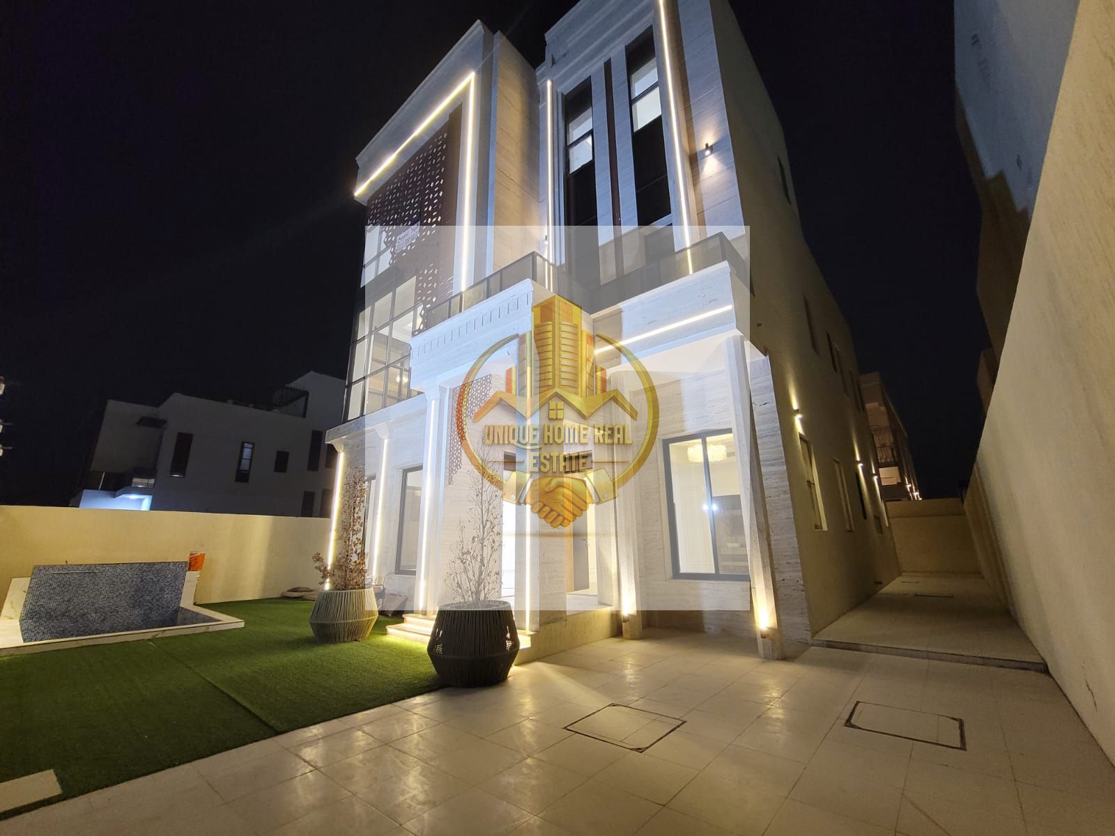 Al Alia – AJMAN 6 master bedrooms including registration fees and a private swimming pool