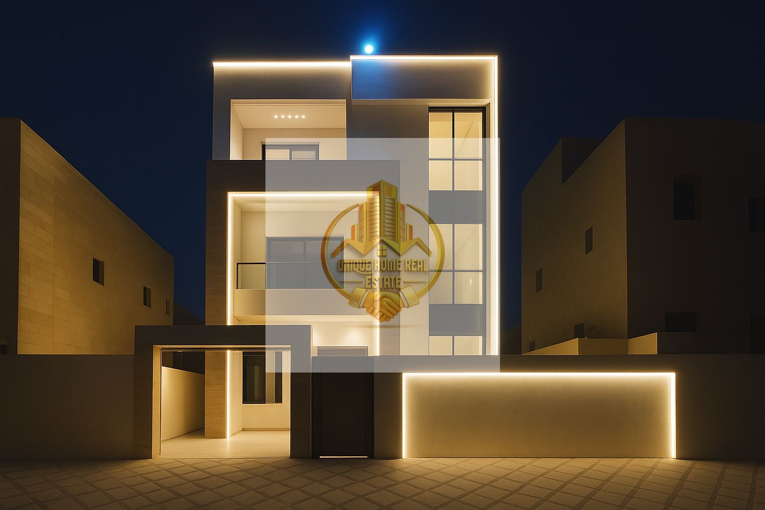 Magnificent 7-Bedroom Luxury Villa for Sale In Al Yasmeen, Ajman - Premium Finishing - Including Water And Electricity