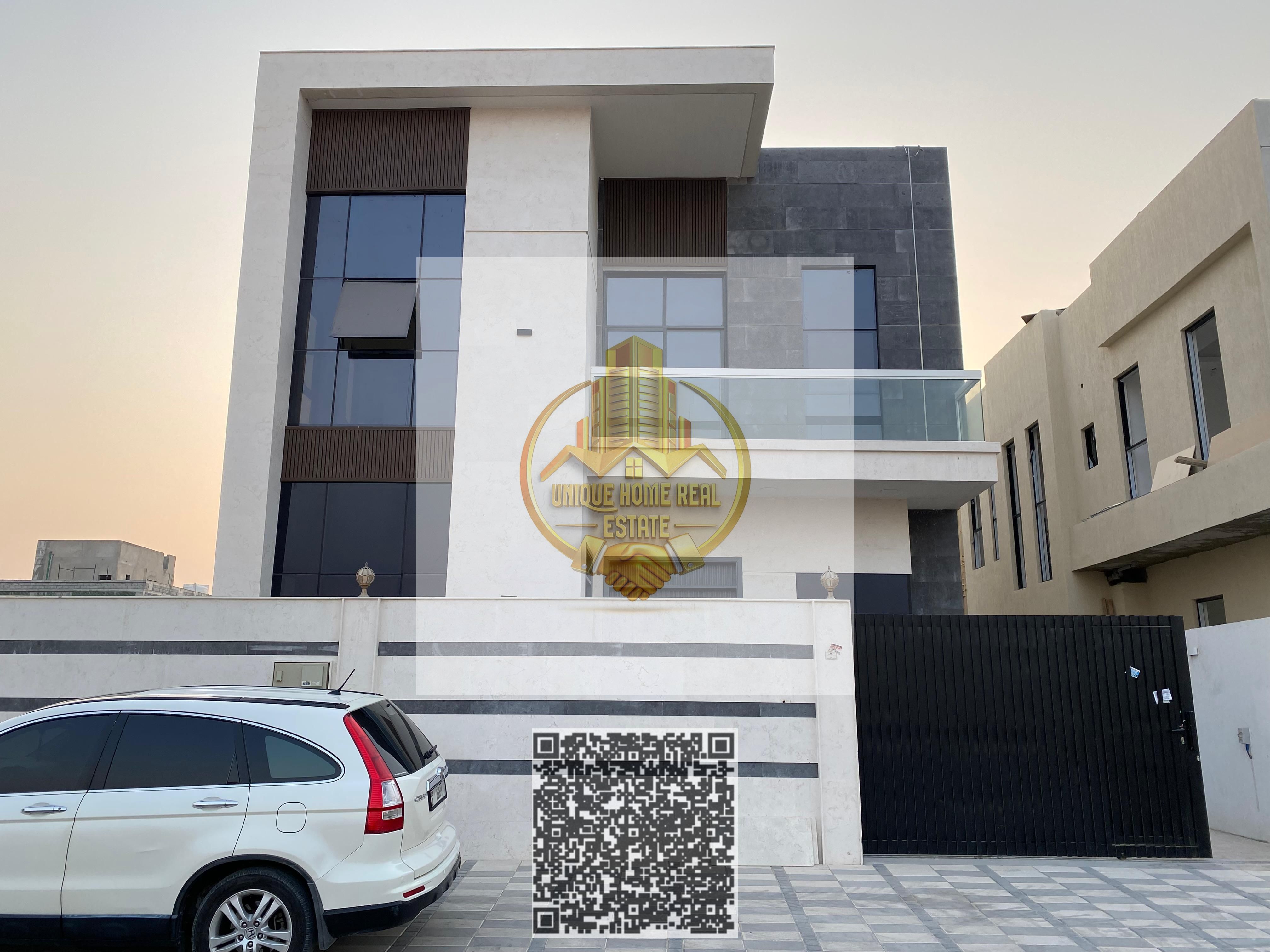Villa for rent in Al Yasmeen, Ajman, 5 rooms, a living room, a parking lot, and a maid's room
