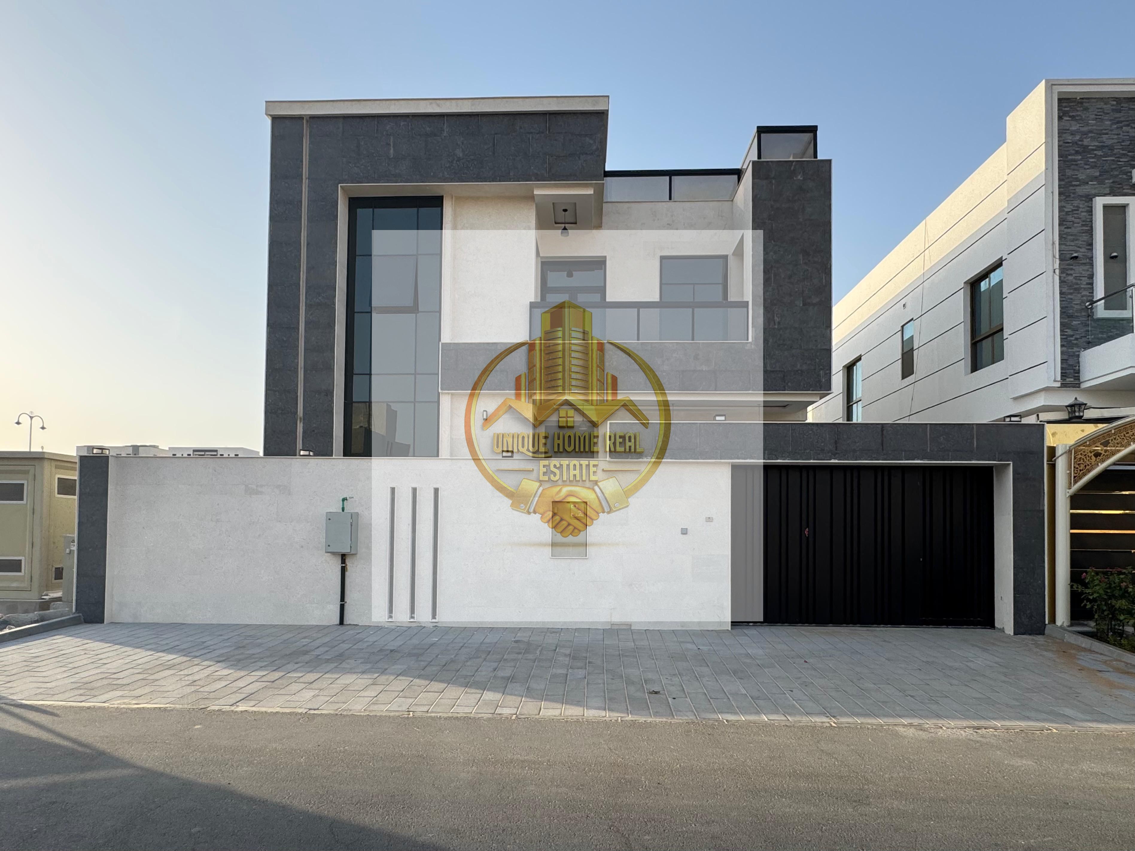 Villa for rent in Al Yasmeen, Ajman, 5 Bedrooms, a hall, a parking space, and a spacious area