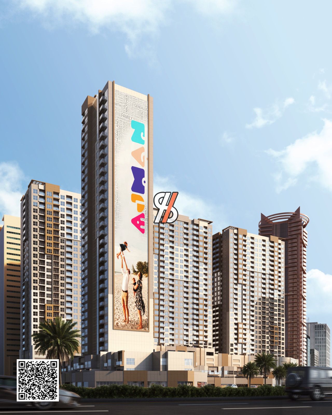 Full Sea View Two Bhk in installments plan in Ajman Phase Two