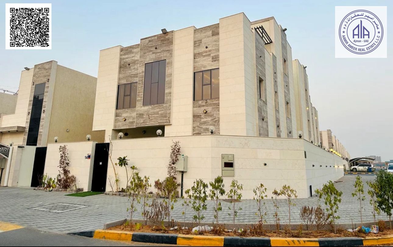 For annual, rent First-inhabitant villa in Al Amerah, Ajman The villa is a minute away from Sheikh Mohammed bin Zayed Street
