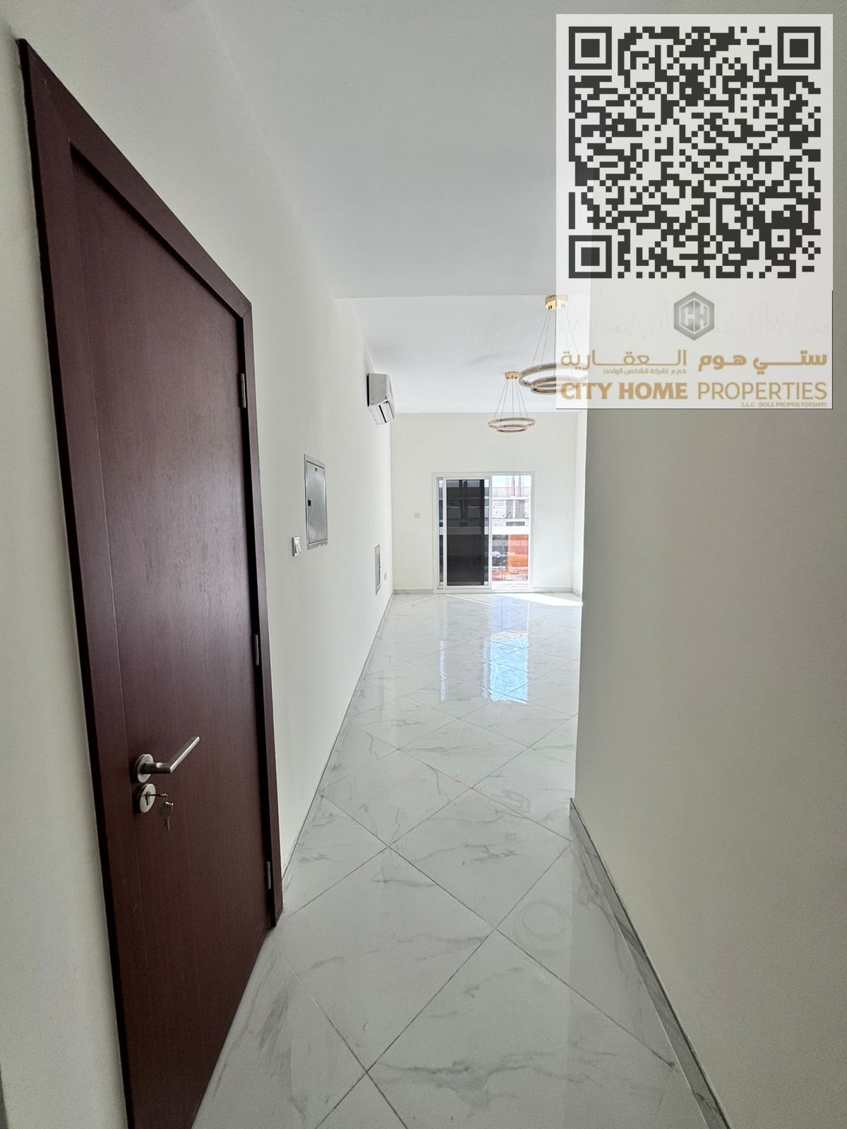 A spacious 1-bedroom apartment with a hall is available for annual rent in a family-only building. The unit is luxurious, located in an upscale reside