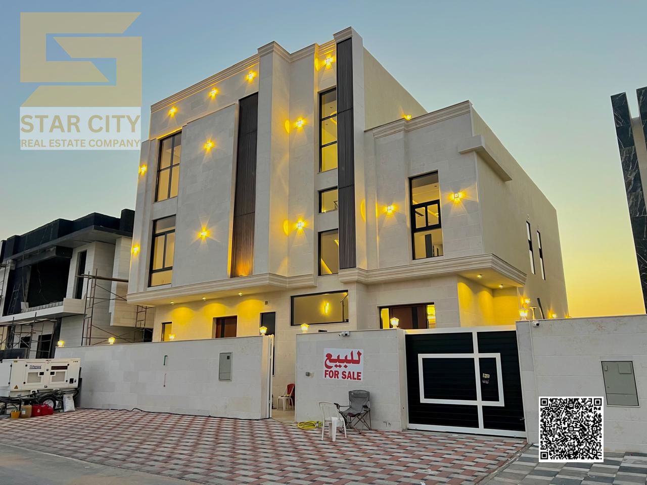 For Sale Modern Fully Stone Finished Villa with a Luxury Private Pool in one of the Finest Areas of Ajman