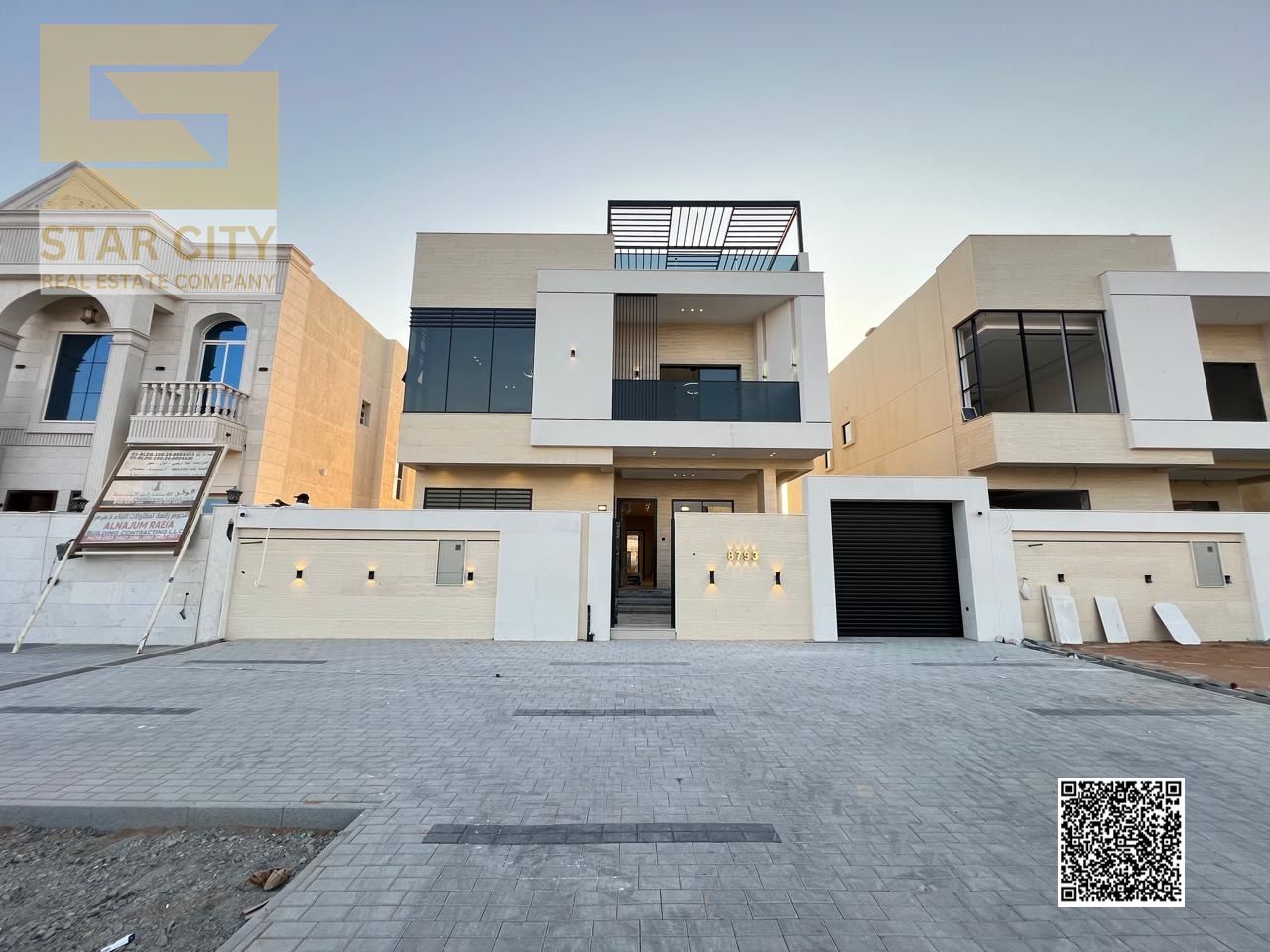Modern Luxury Villa for Sale in Al Zahya Ajman Prime Location with Large Front Setback