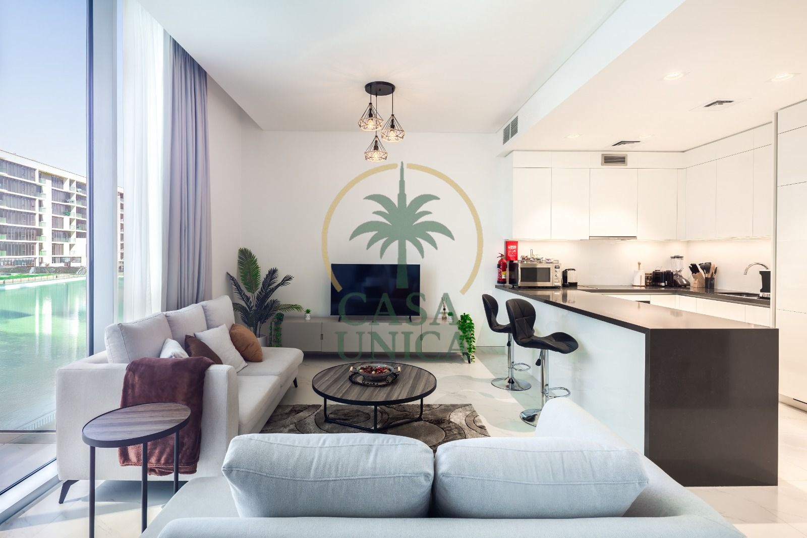 Elegant 1BR | Lagoon And Skyline Views | Furnished