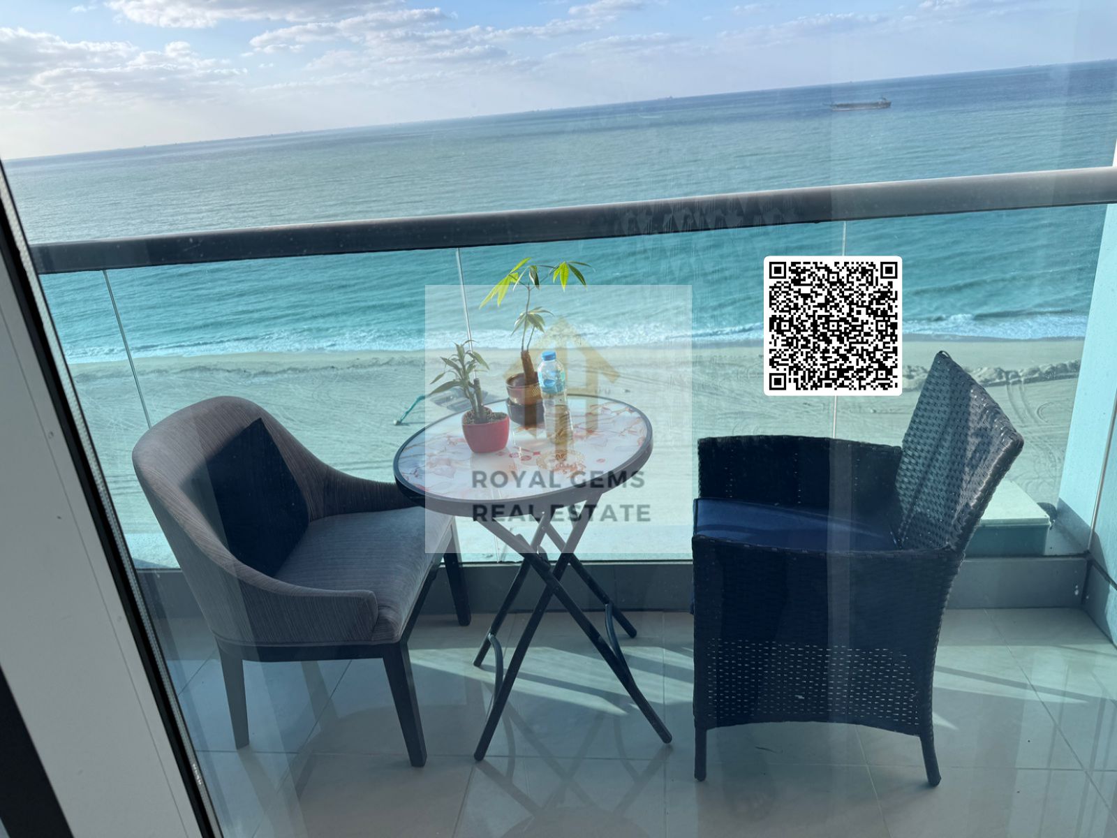 Luxury 2BR Fully Furnished Apartment | Monthly Rent | High-Floor Sea View | Corniche Tower Ajman