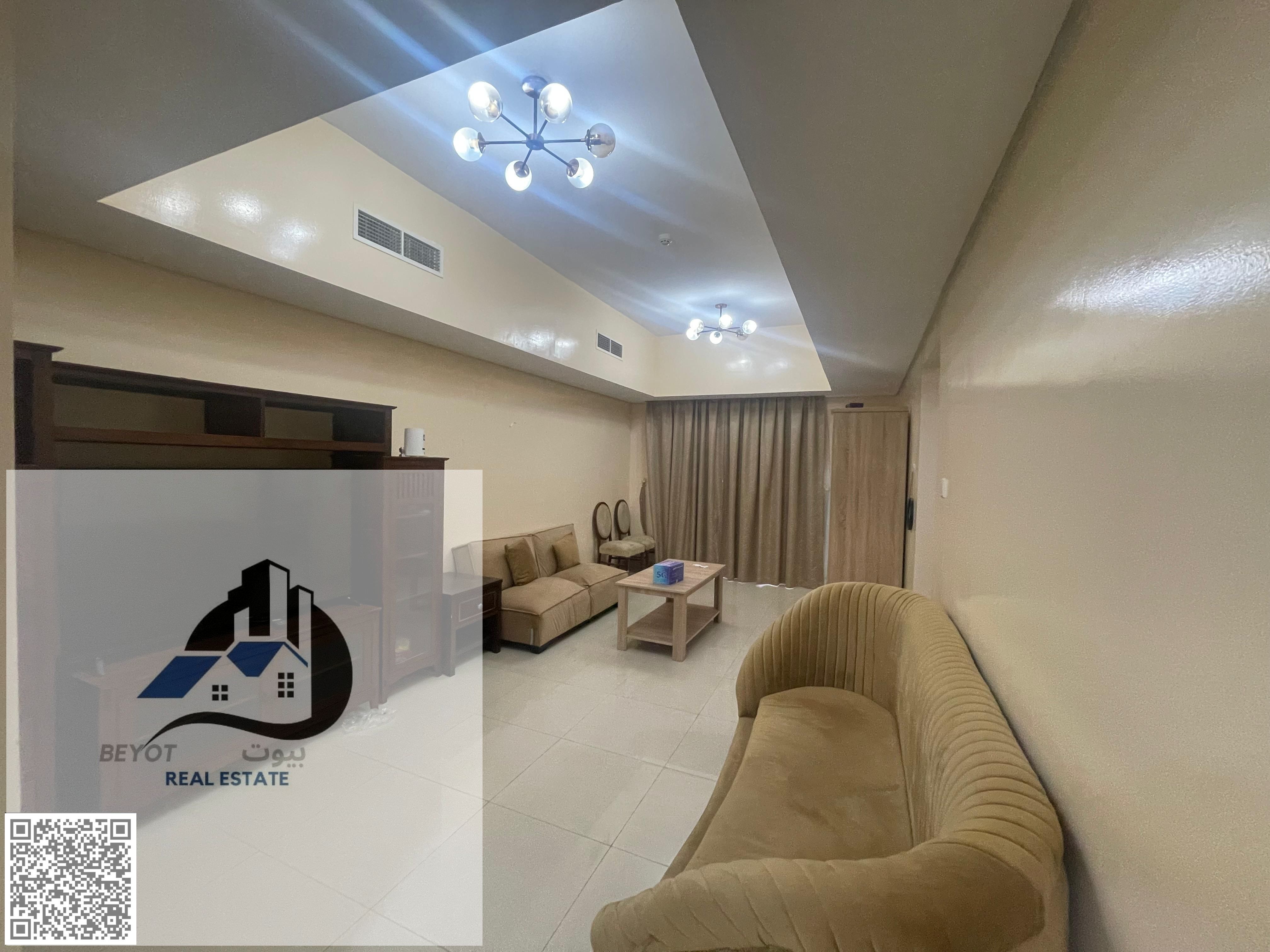 For annual rent in Ajman: One bedroom and living room in Al Nuaimiya One Tower