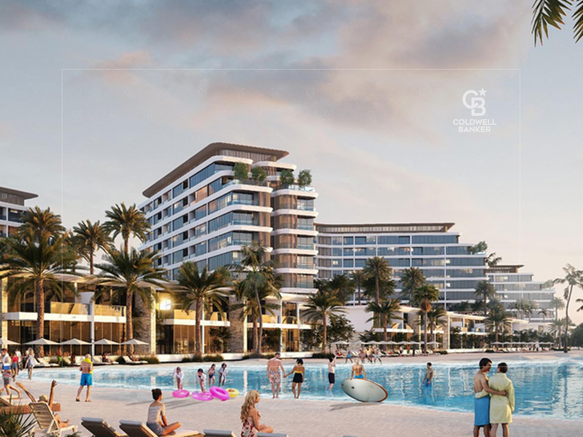 Modern 1BHK | Private Beach & Infinity Pool Access