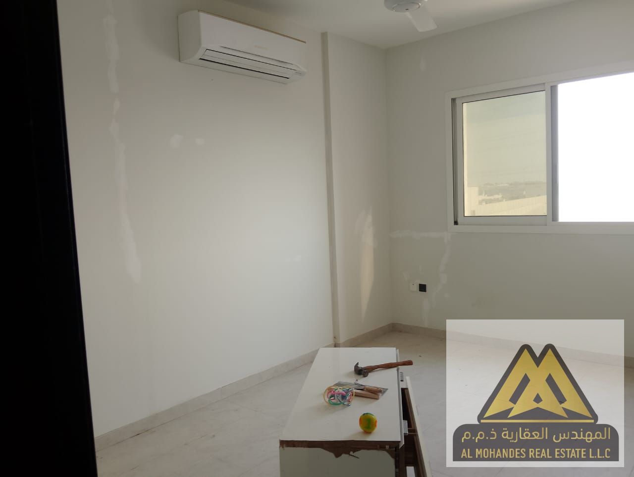with a practical layout, along with three bathrooms designed for maximum comfort. Elegant annual rental apartment in Ajman, Al Mowaihat 3.