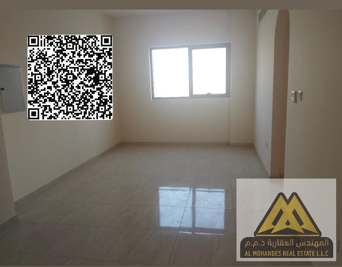 A brand new apartment available for annual rent, first occupant, located in a prime area of Al Jurf Industrial 3, ideal for families and close to all