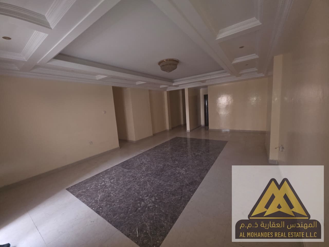 2 balconies with a stunning open view | Separate kitchen with excellent finishing | Prime location right next to the Grand Mall in the heart of Rashid