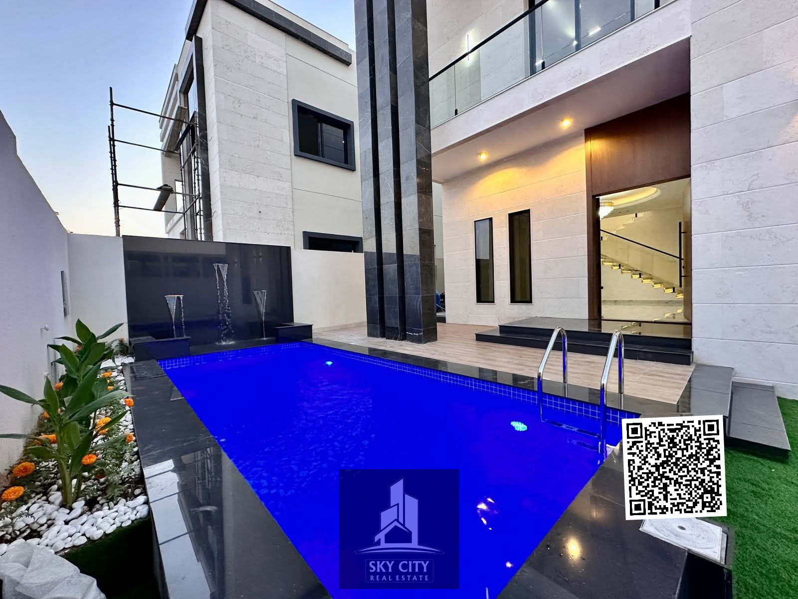 Villa for sale including registration white swimming pool