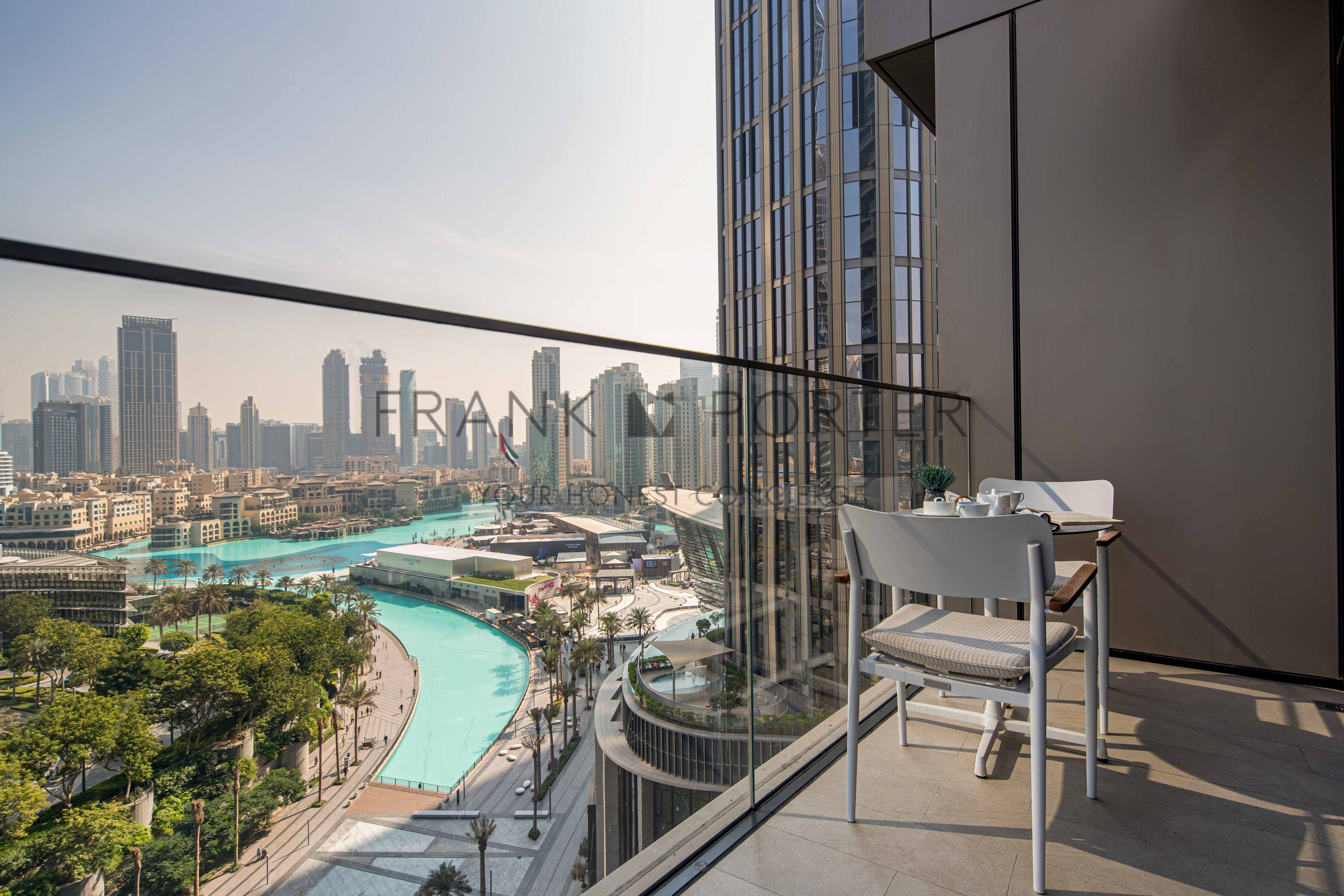 Stunning 2BR | Full Burj Khalifa + Fountain Views | Weekly & Monthly Rentals