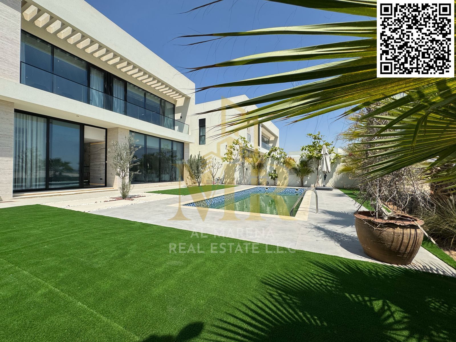 A once-in-a-lifetime opportunity to own a luxurious villa with a direct view of the golf course in Al Zorah, with the price including electricity, wat