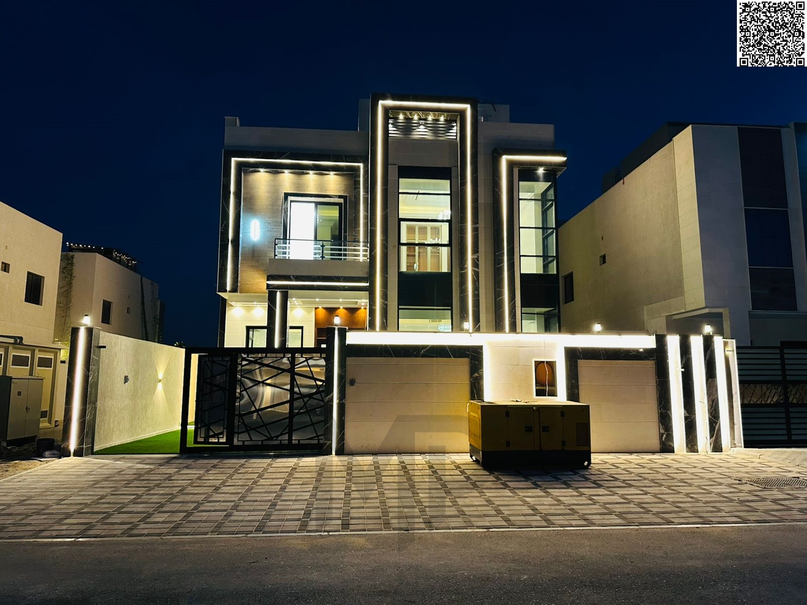 Luxury villa for sale in Al Helio 2, Ajman. A golden opportunity to own a high-end villa with excellent finishes and spacious areas, located in one of