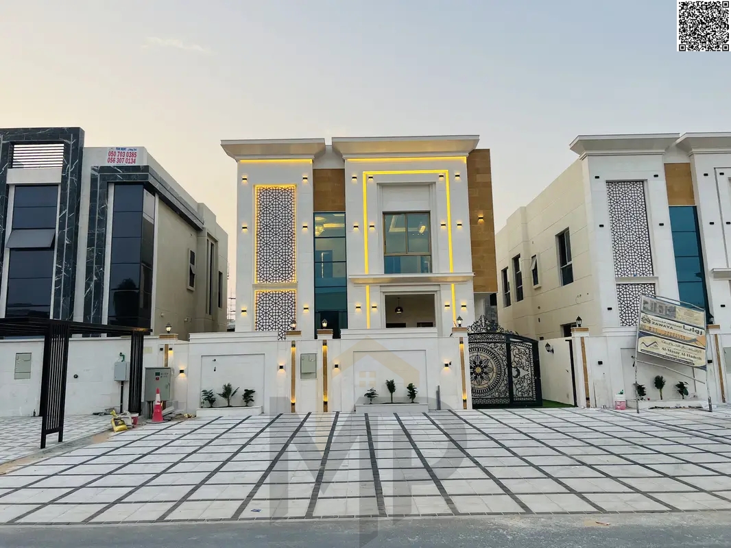 Luxury modern villa for sale near Mohammed Bin Zayed exit | Large setback in front of the villa | Freehold ownership for all nationalities with inheri