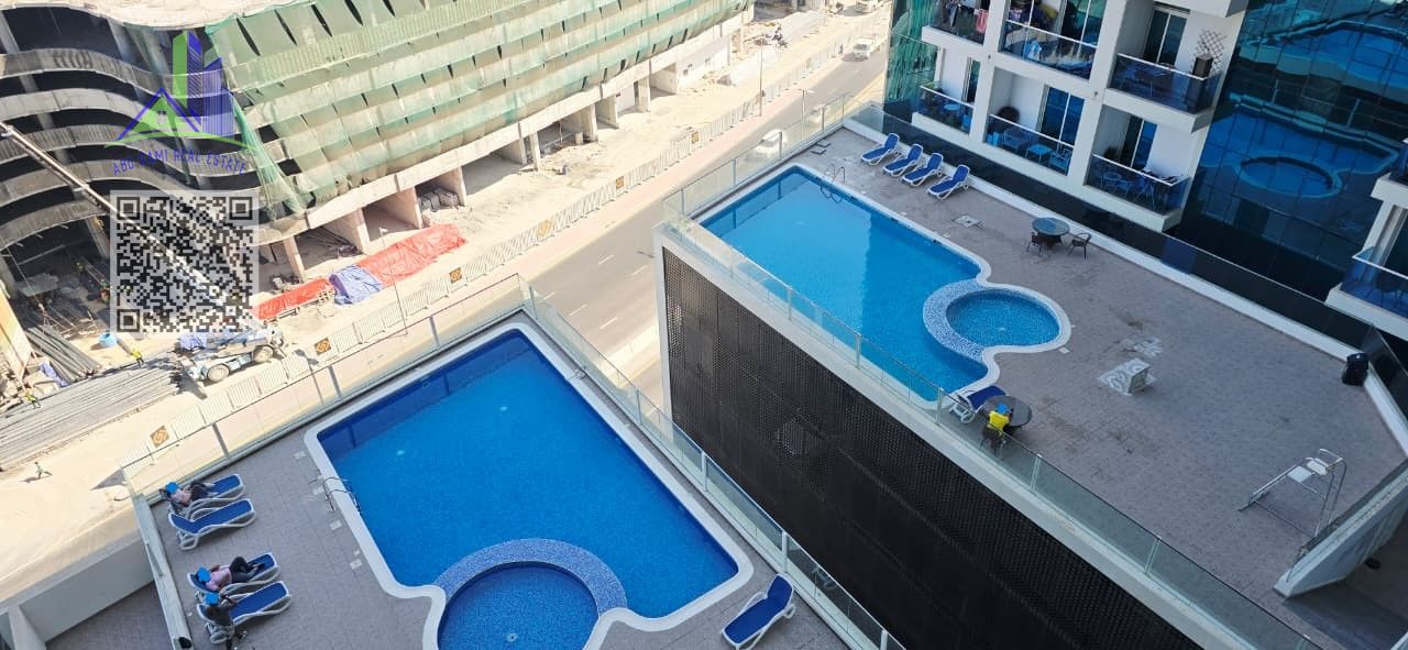 Fully furnished one-bedroom apartment for sale in Oasis Towers2 direct pool view