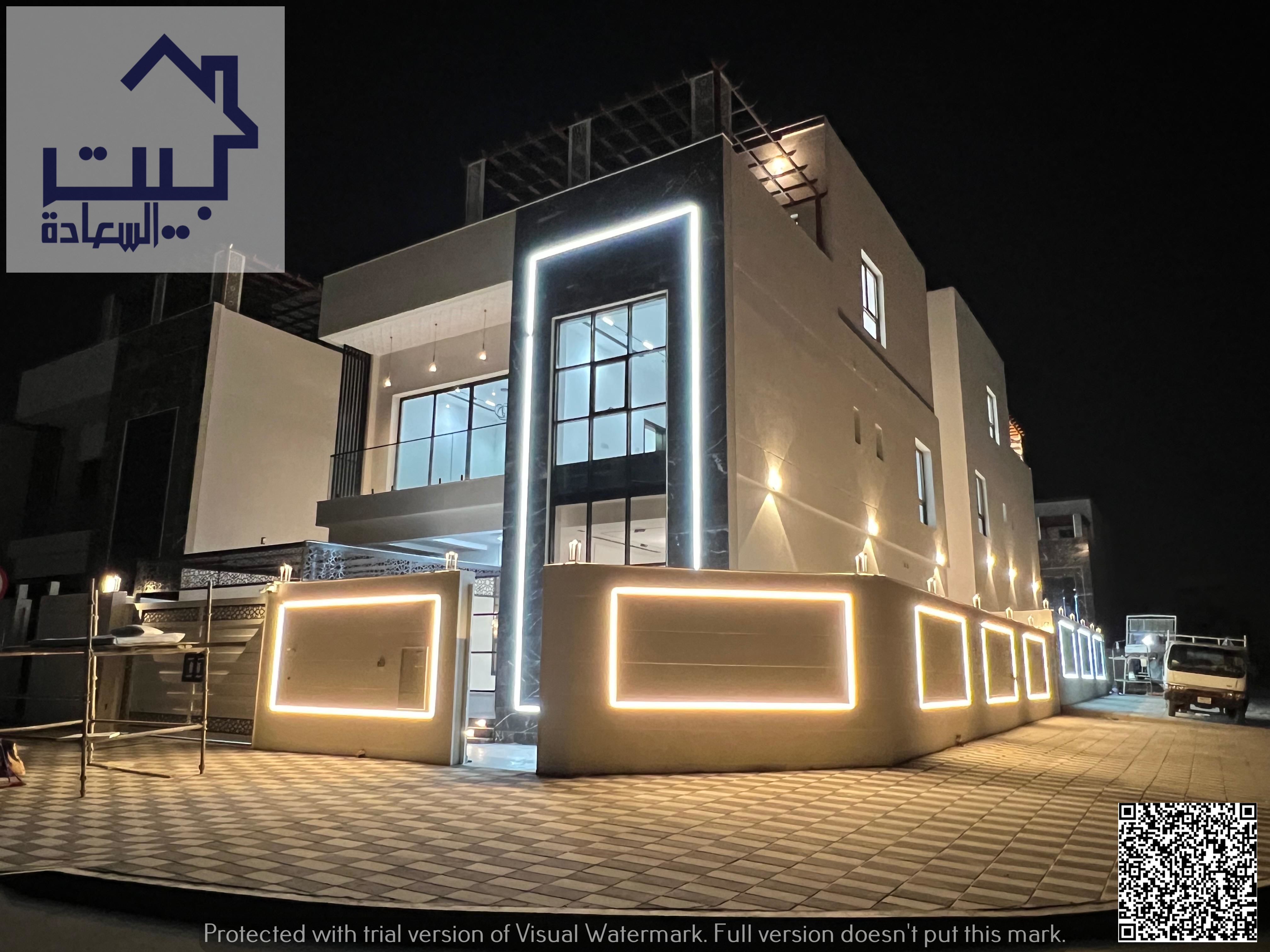 For sale: luxury corner villa on two streets in Al Helio 2, including registration and central AC. Prime location near services, no annual fees, 100%