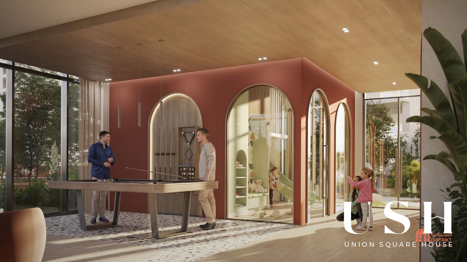 Modern and spacious 2 Bedroom + M layout