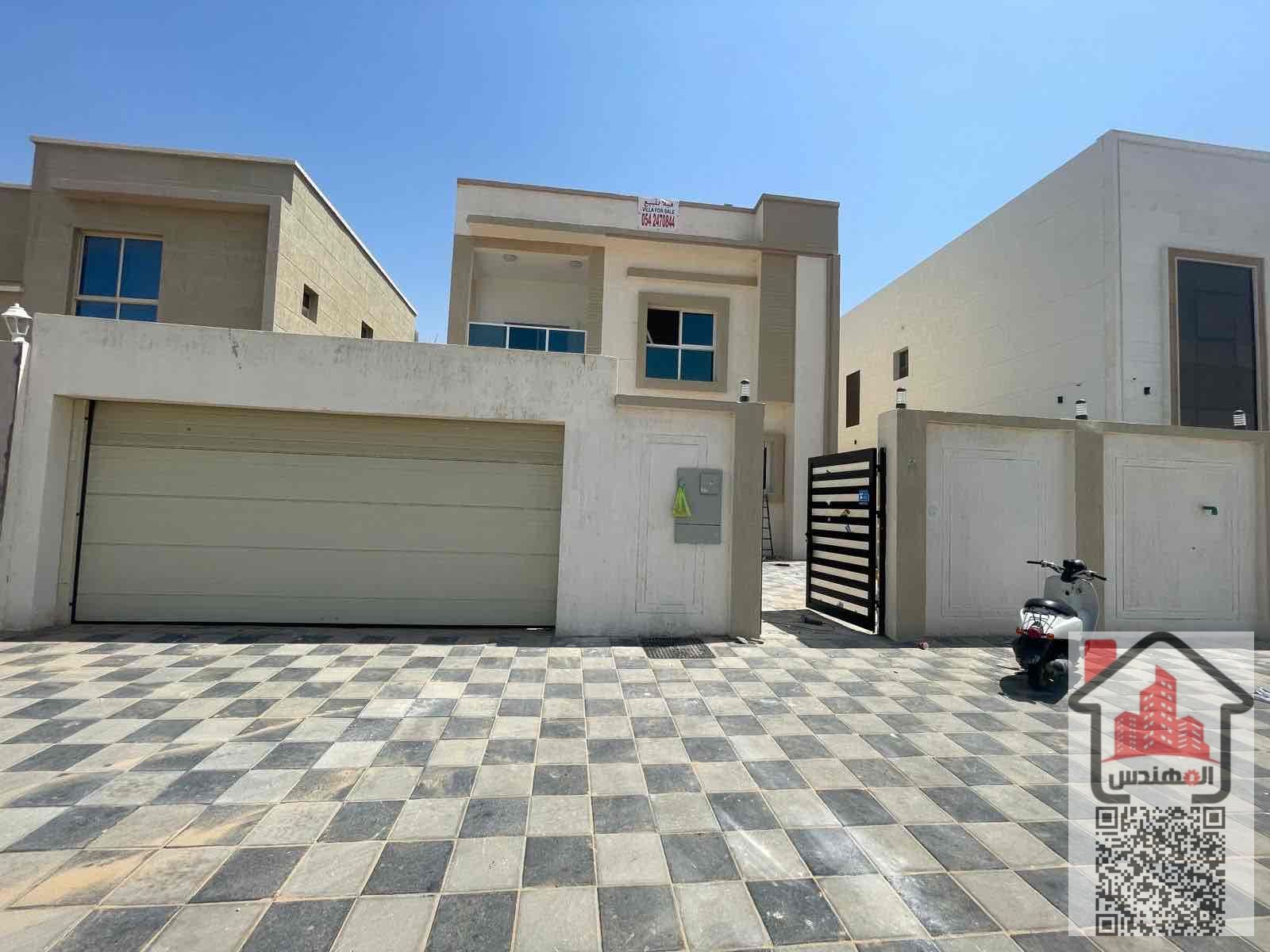 Villa for rent in Ajman, Al Zahia area 4 master bedrooms, a sitting room, a hall, and a maid’s room With air conditioners The villa is ready for living 85 thousand dirhams are required