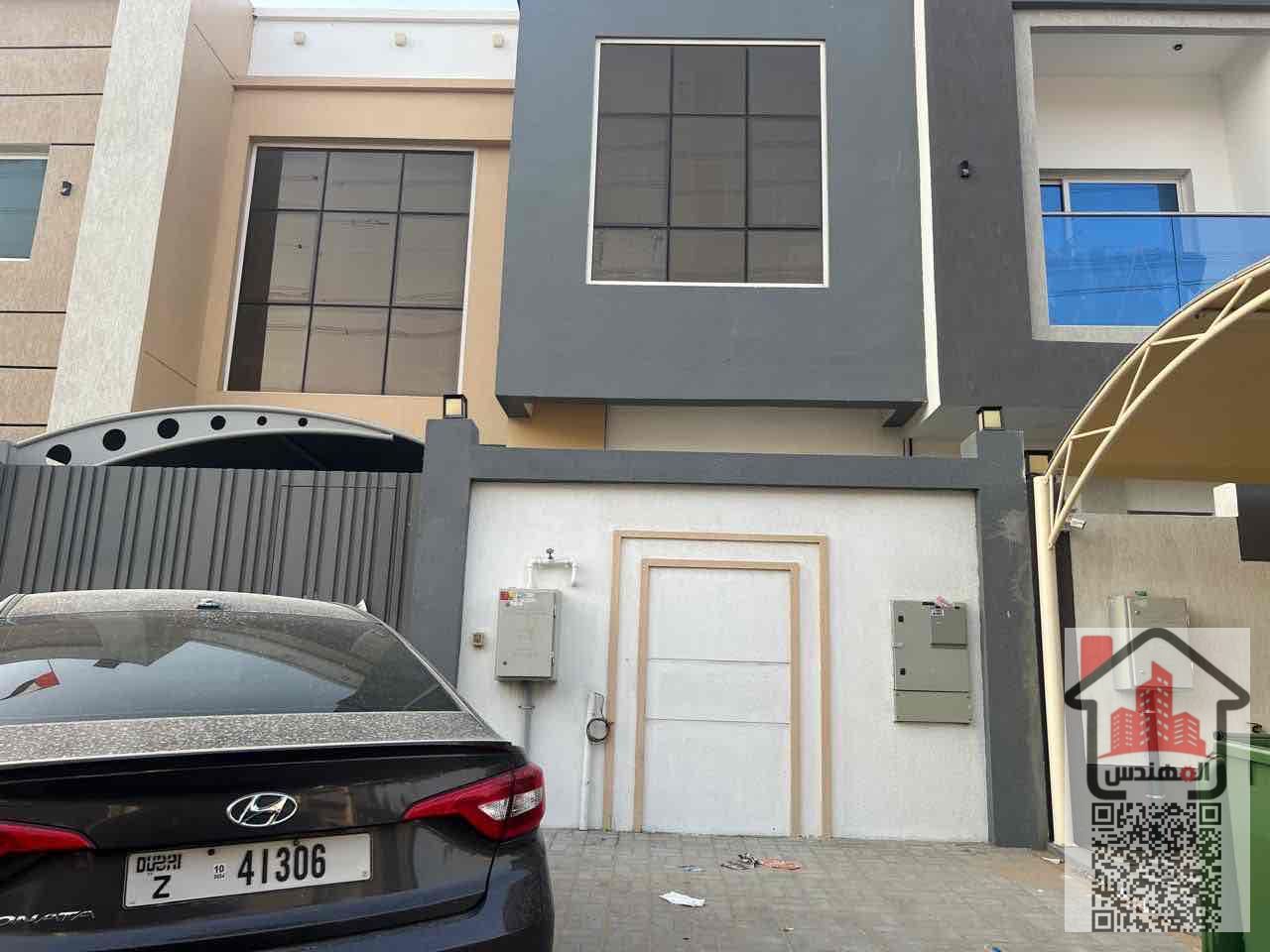 Townhouse villa for sale in Ajman, Al Yasmeen area 5 rooms, a living room and a hall Required 1,180,000 One year old