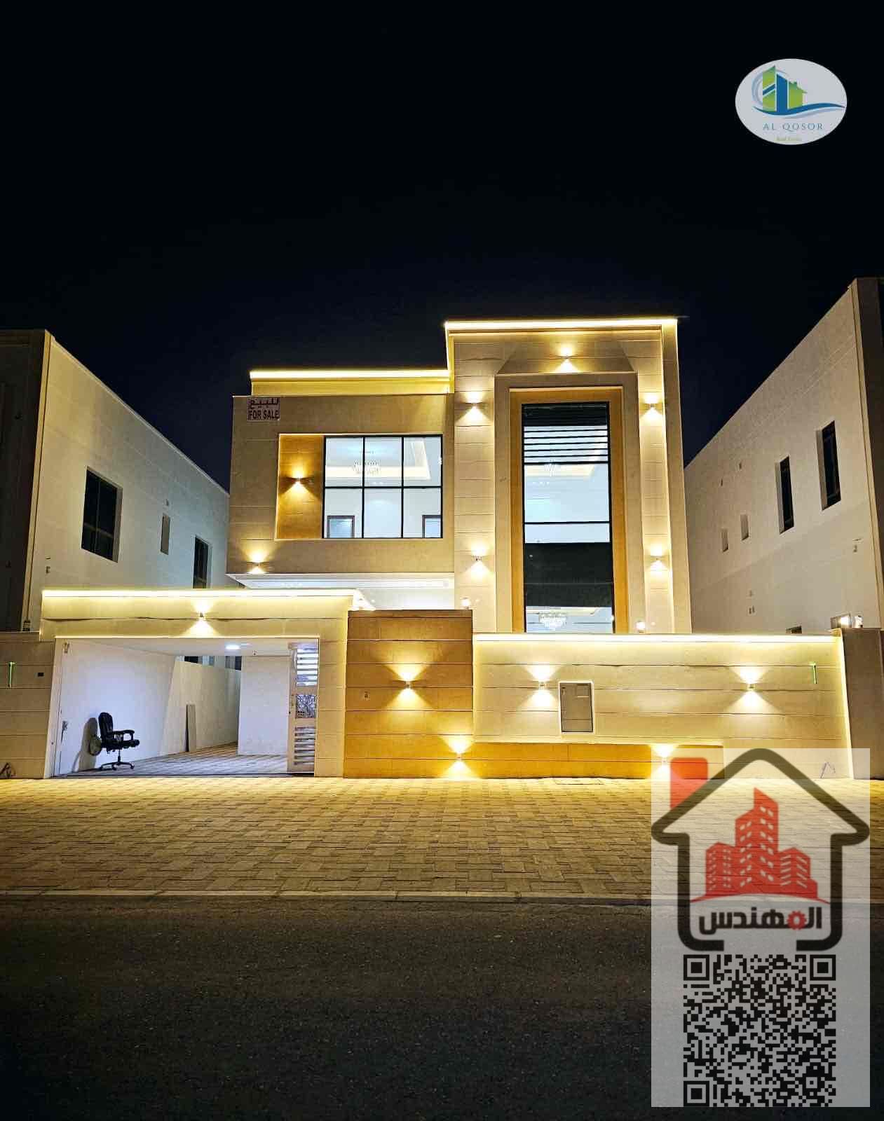 Villa for rent, the first resident of Jasmine, five master bedrooms, a master's council, a master lounge, a master kitchen, a maid's room, a kitchen, a preparation, and a car parking is required 125 thousand