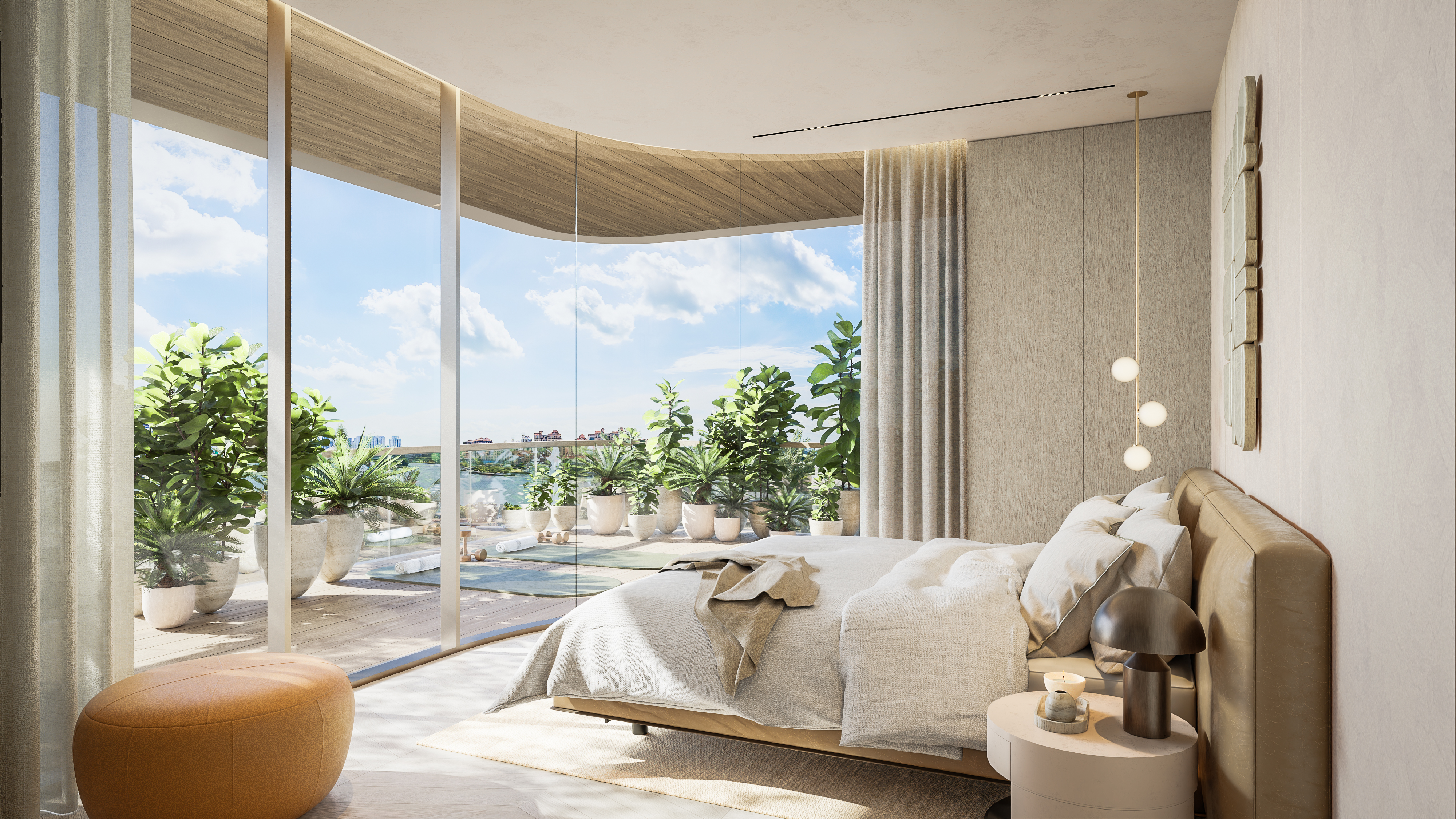 Modern 1-Bedroom with Marina Vistas & Community View | Island Living