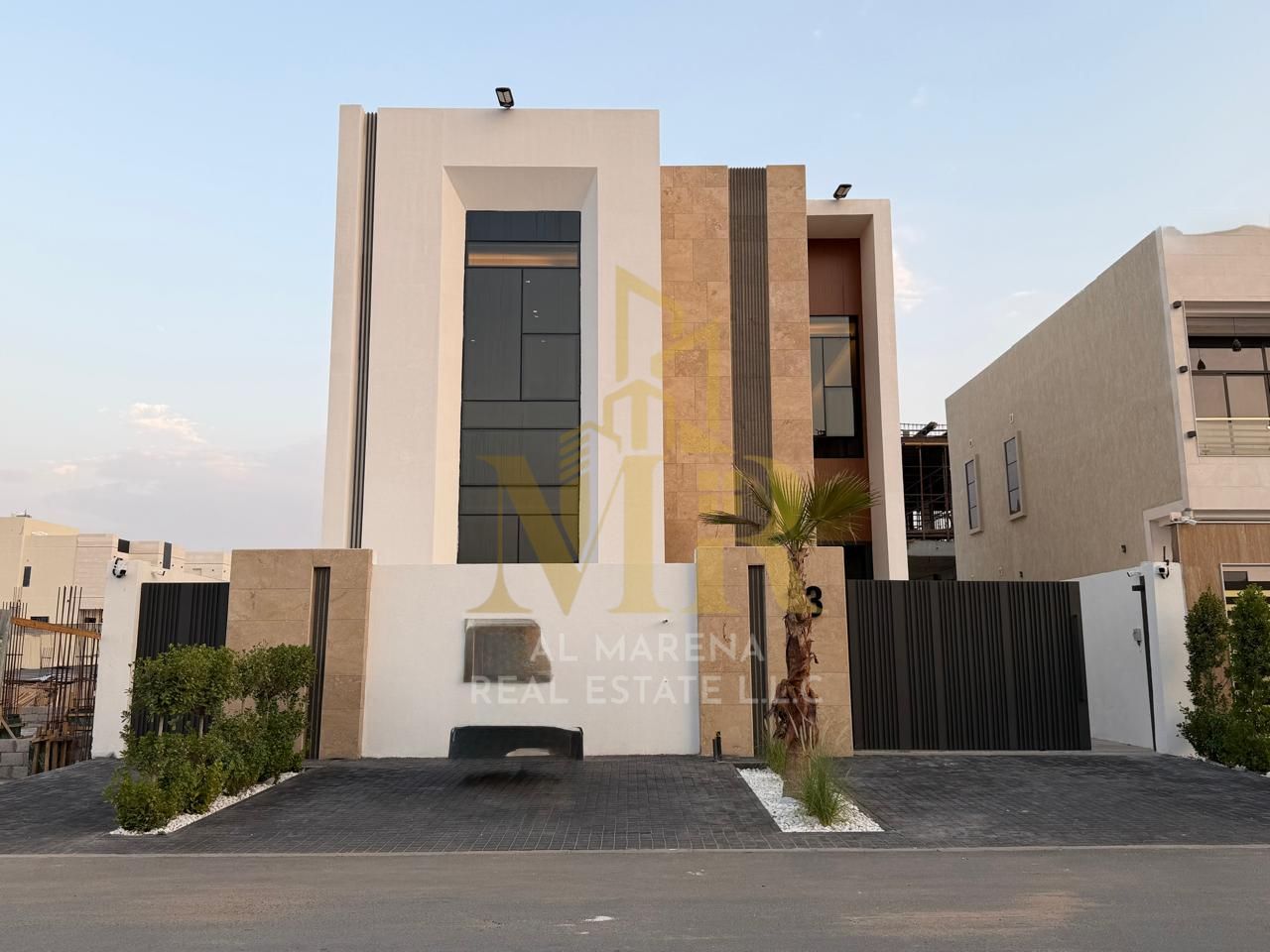 Luxury villa with custom marble finish for sale in Al Helio 2. Freehold ownership for all nationalities. Close to amenities. Registration fees include
