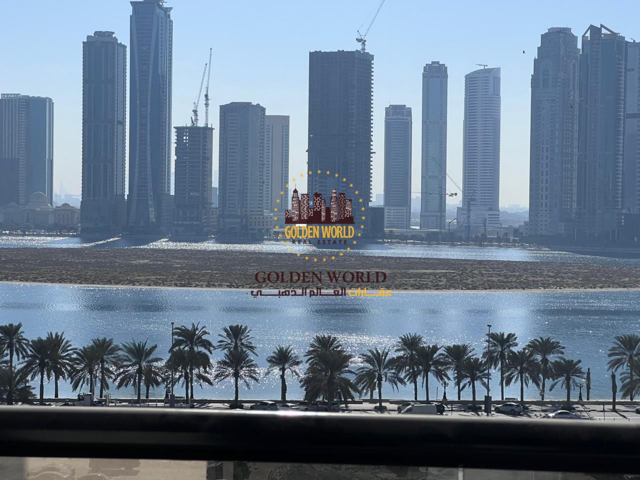 Premium first-tenant 2BR apartment in Al Khan with direct sea view, spacious layout, central AC, parking, free maintenance, and excellent location. Re