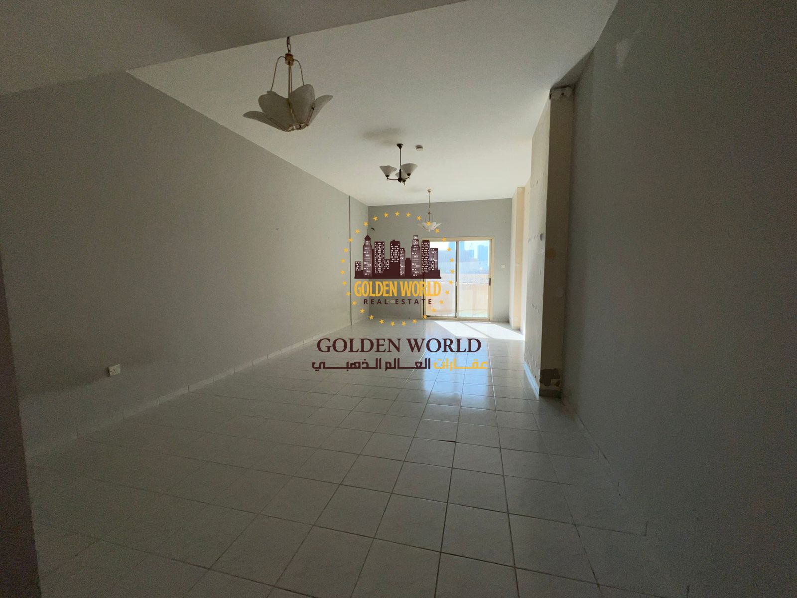 Spacious 3-bedroom apartment with a living room and balcony for rent in Al Majaz 3, offering excellent natural light and ventilation.