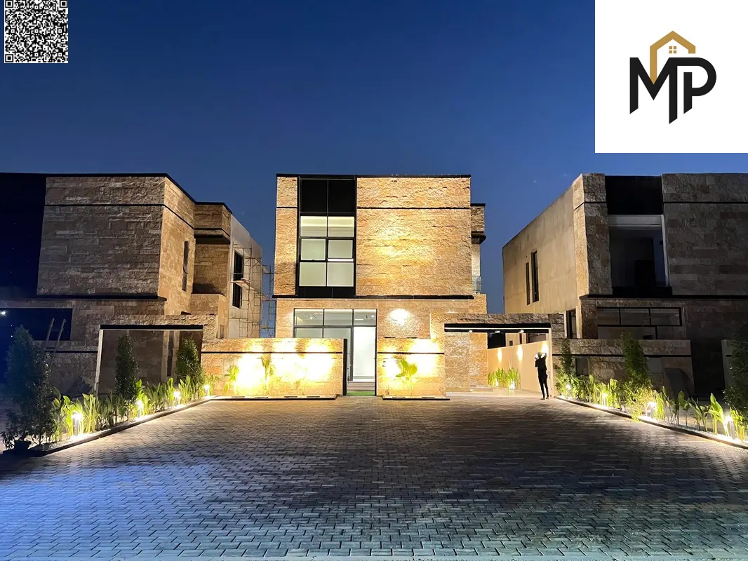 Modern finished villa, two floors with a roof, price includes fees, negotiable