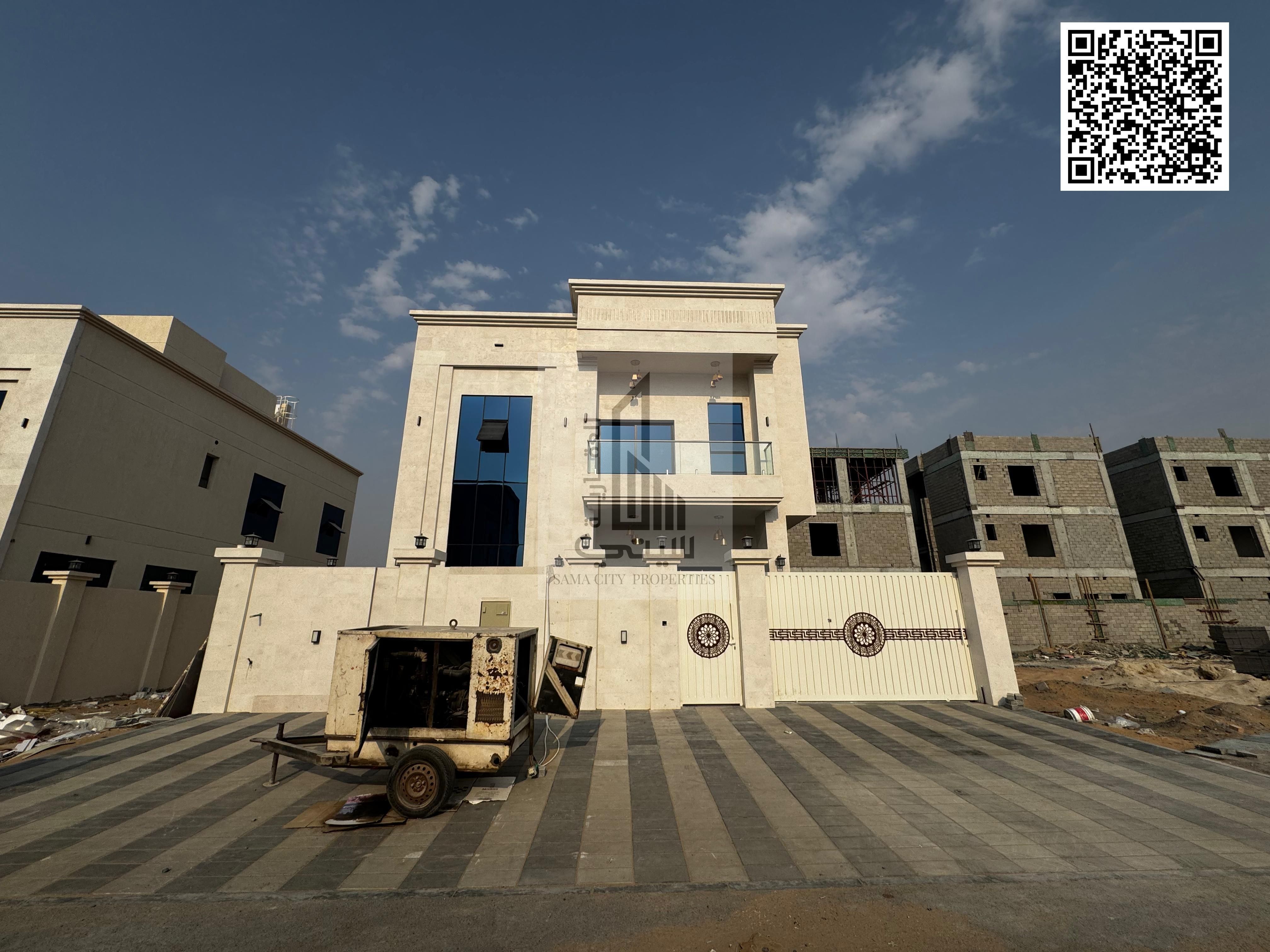 Luxury 6-Bedroom Villa with Rooftop and Central AC in Al Helio 2