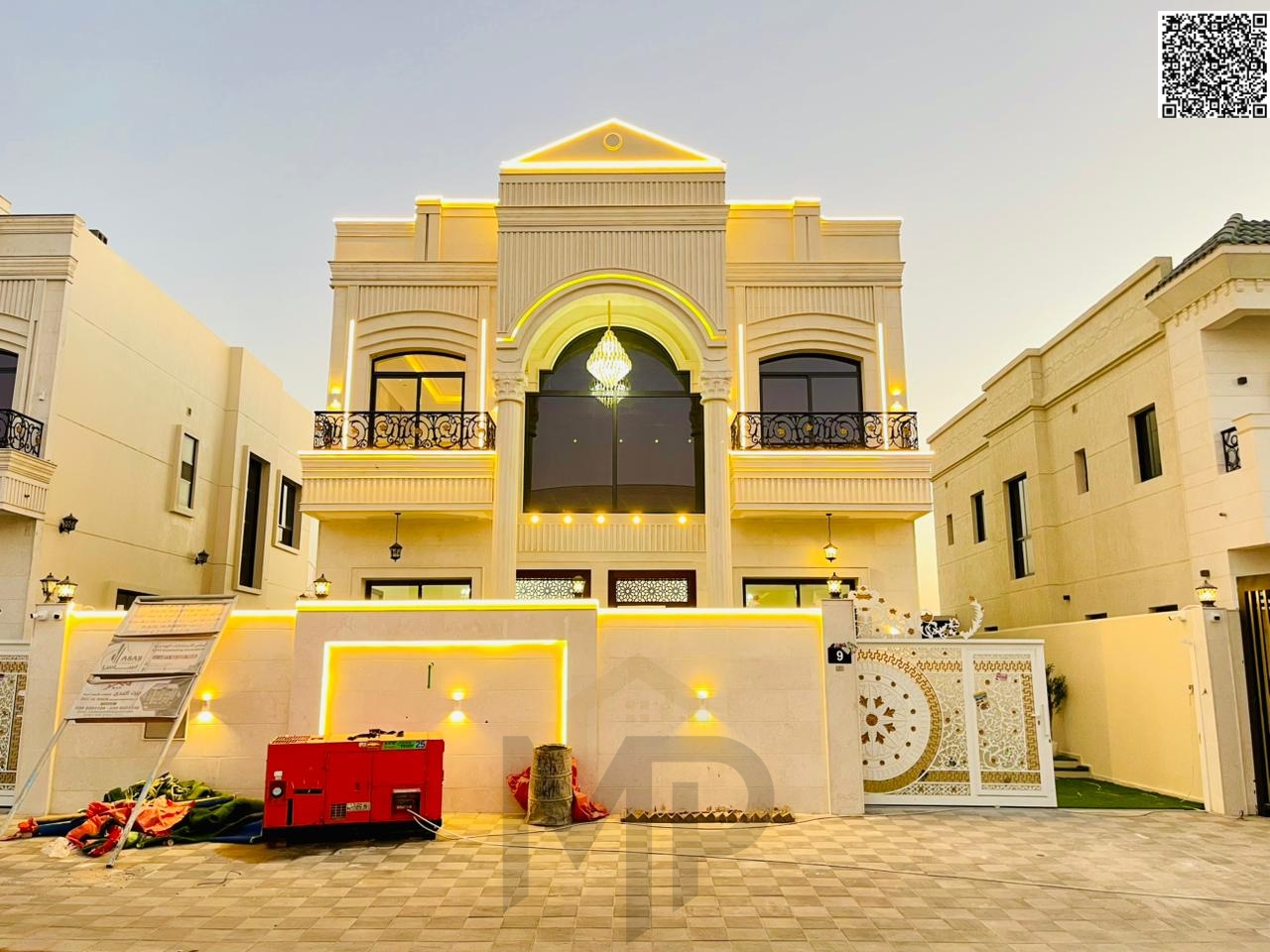 A luxurious classic villa for those seeking distinction, located on the main street, ready for immediate occupancy in one of Ajman's most prestigious