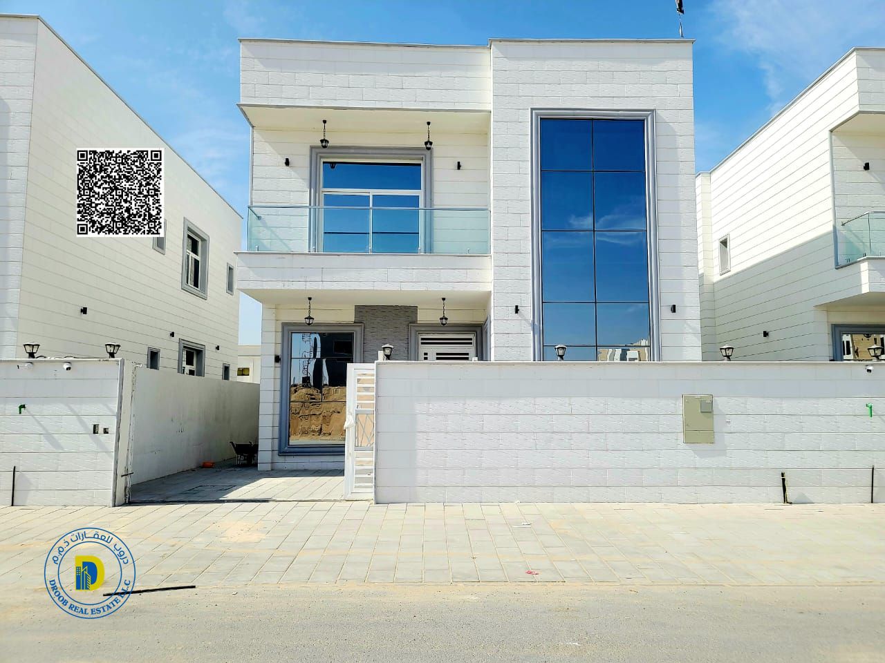 For sale at a great price in Al Zahia area: a modern 5-bedroom villa, including registration fees and AC, bank financing, freehold .