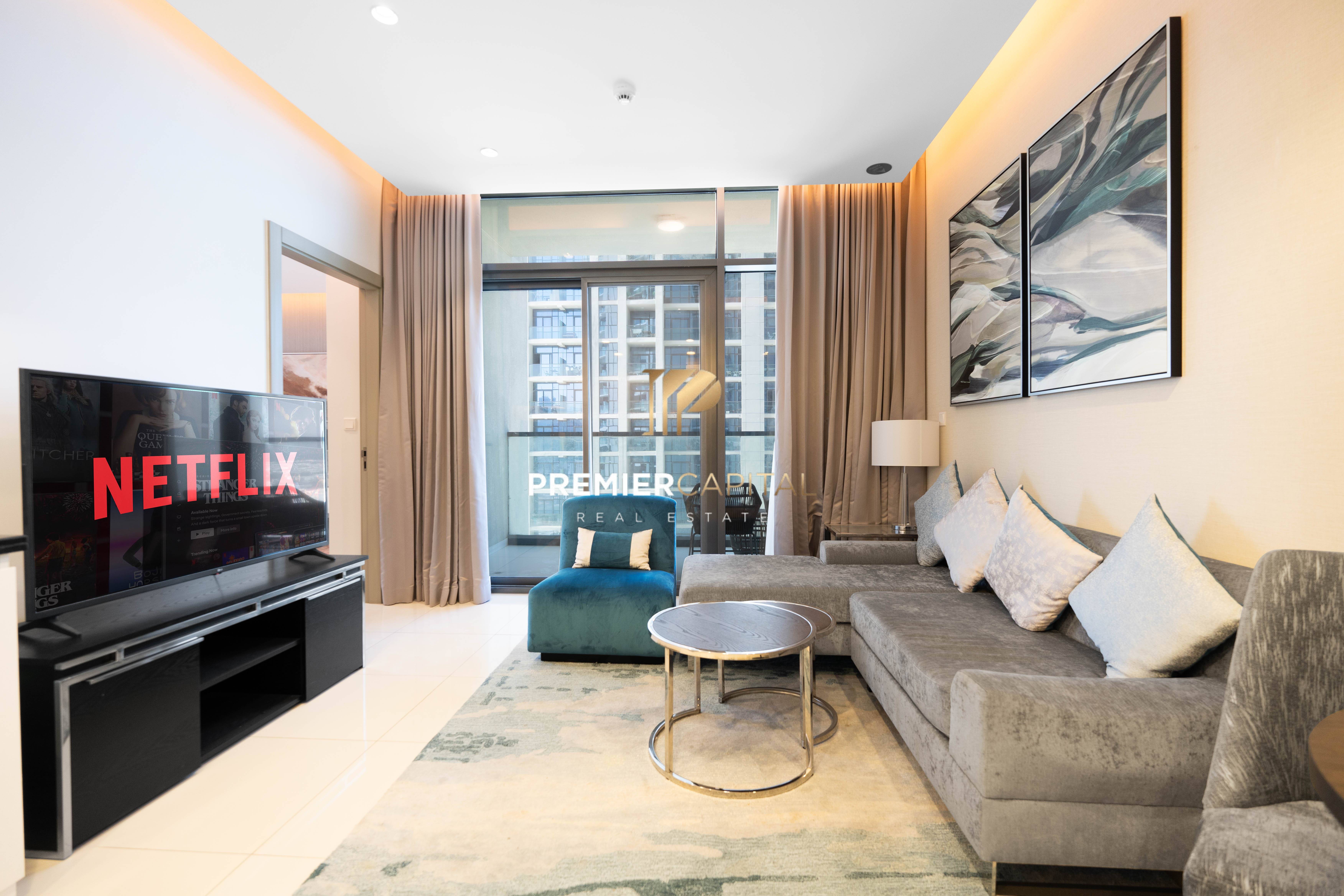 1BR Fully Furnished | Vacant | Prime Location | Luxury