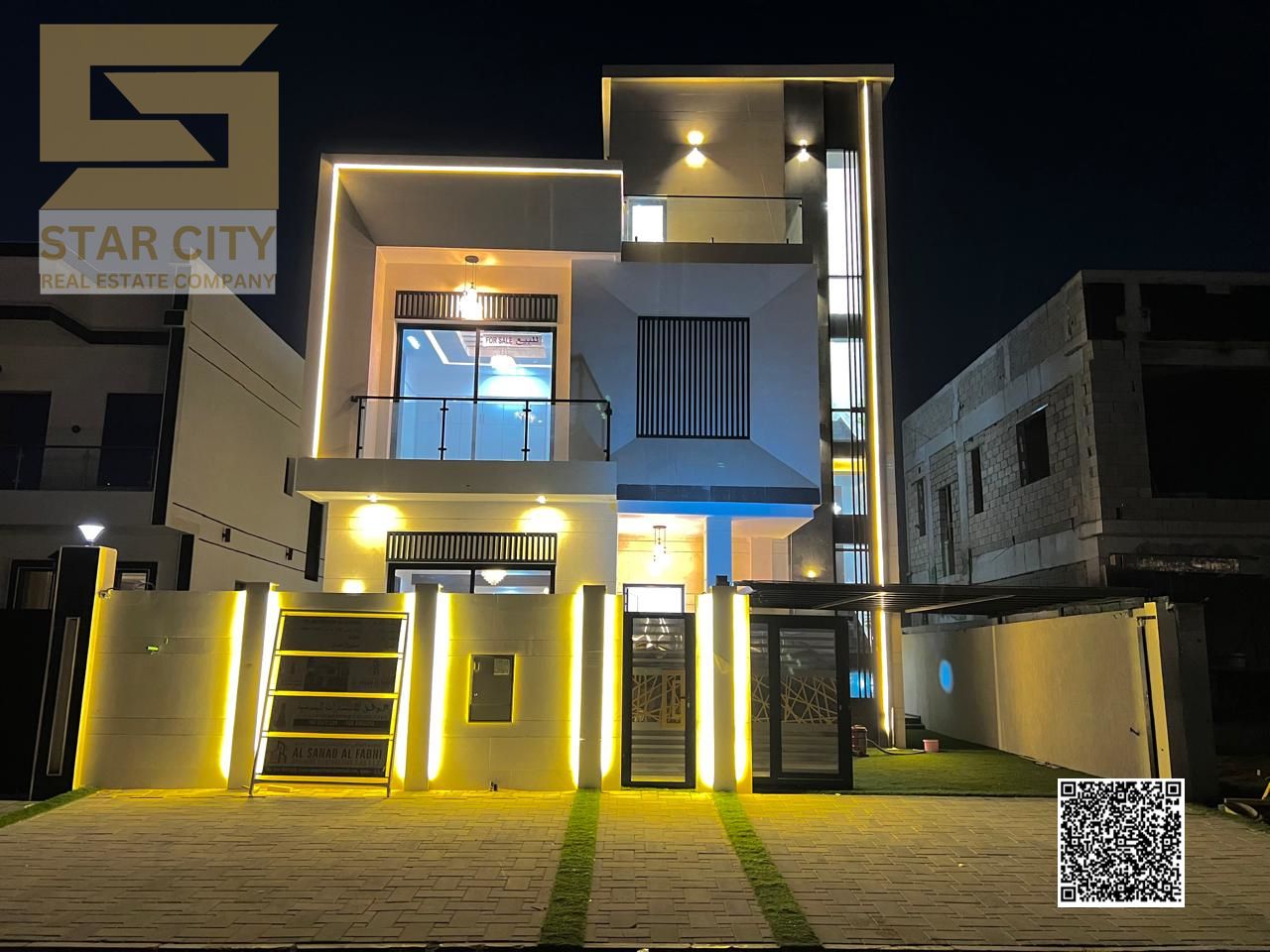 For Sale | Modern Luxury Villa in Al Helio Center – Ajman Directly Opposite Azhi Project | All-Inclusive Price
