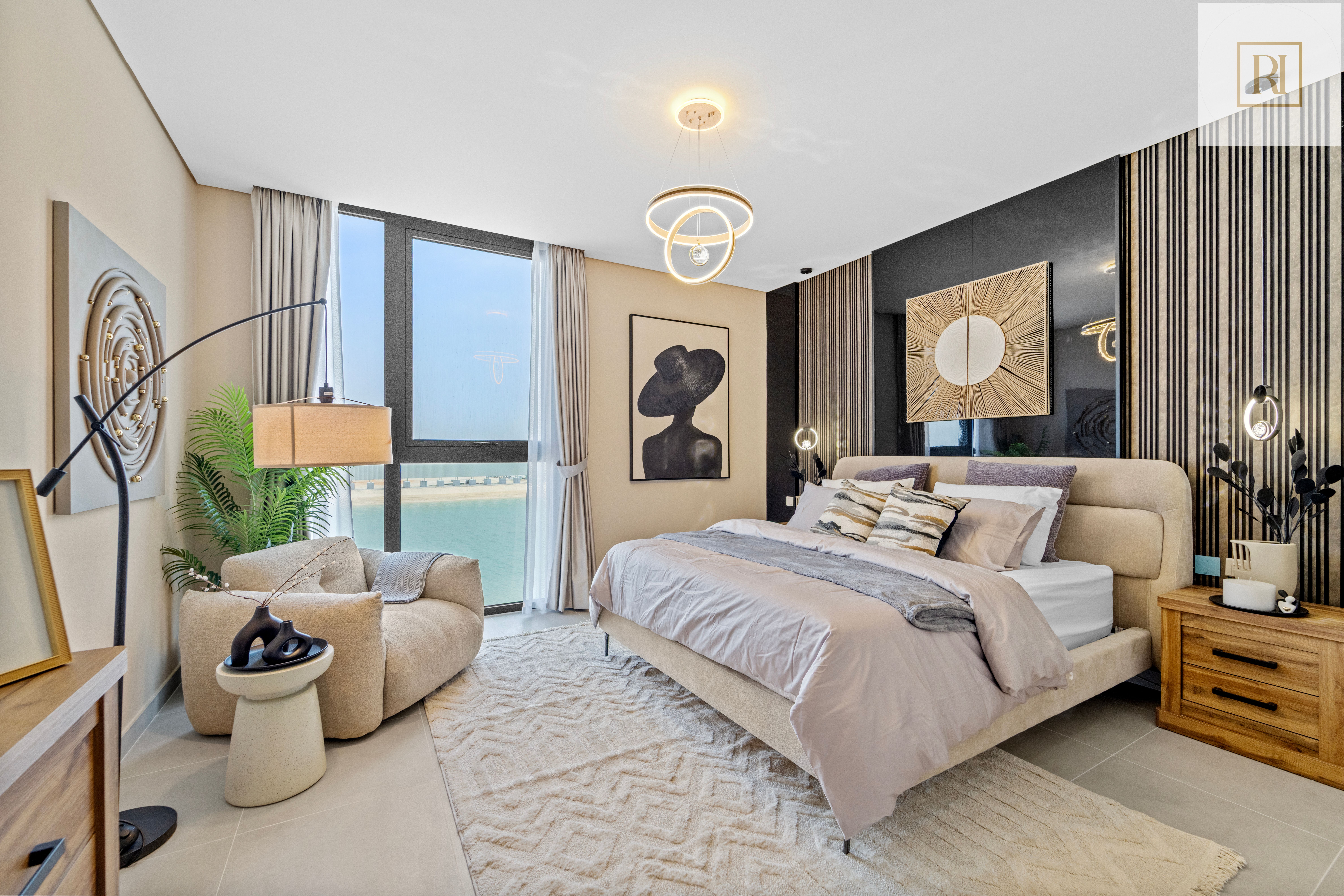 Brand New Luxury 5-Bedroom Villa | Direct Beach Access, Private Garden & Sea View — Ajmal Makan City, Sharjah