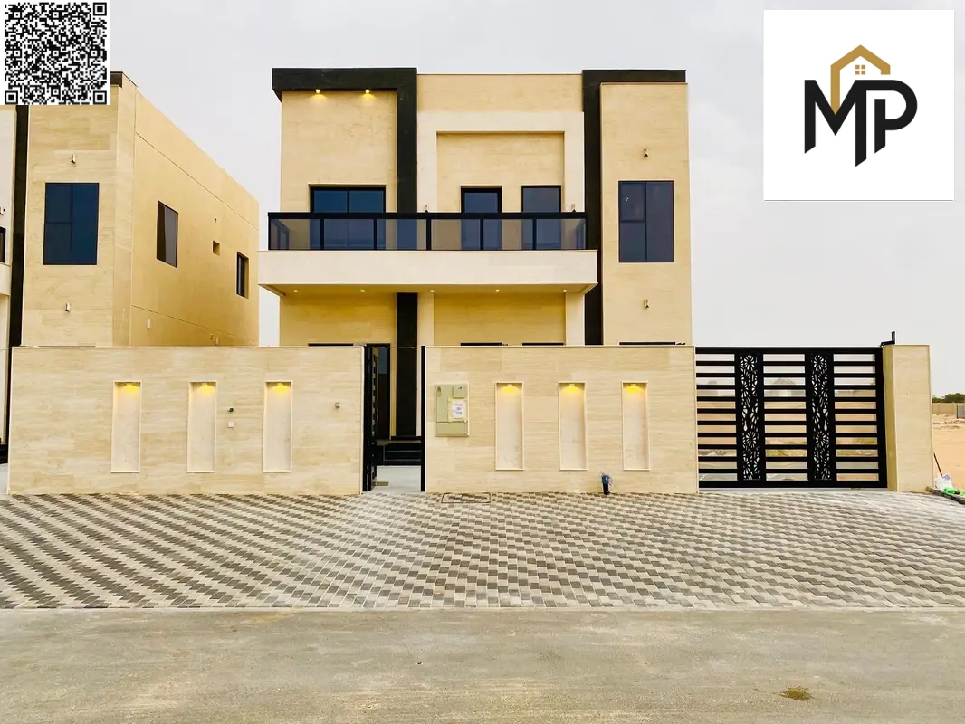 Villa with all registration and ownership fees included, on the main street, ready to move in, in one of the most prestigious areas of Ajman, freehold