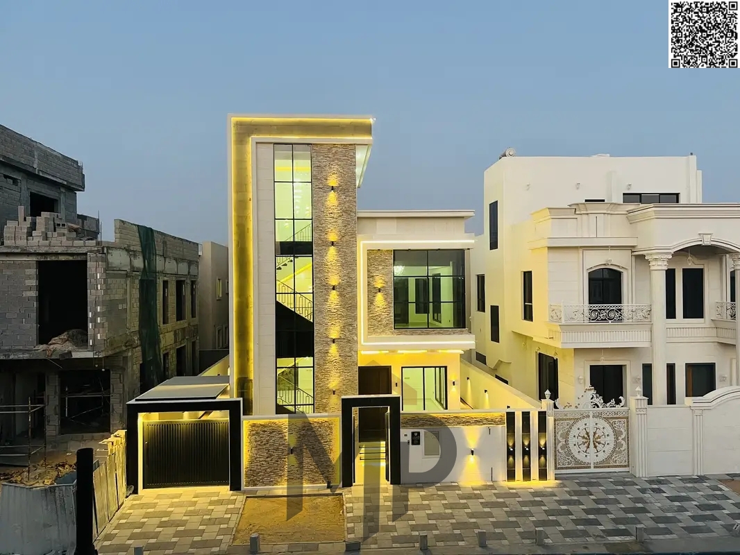 For sale: a luxury villa in Al Yasmin neighborhood, in a prime location close to all services, with a modern design and high-end finishing suitable fo