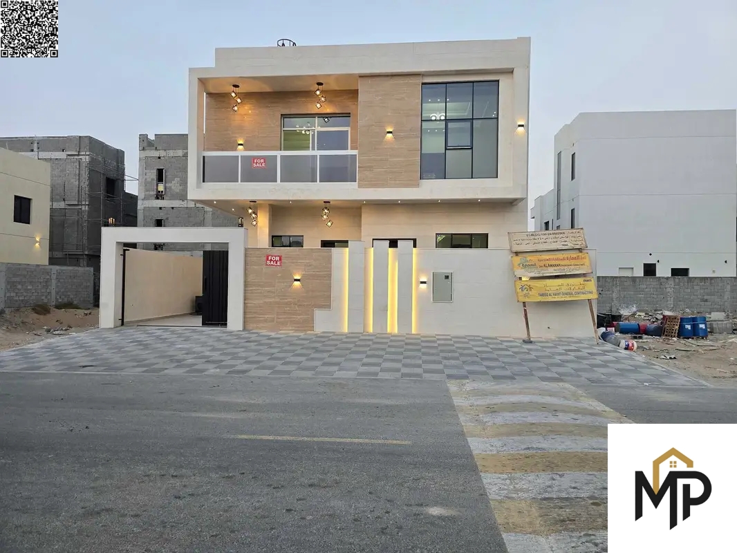 Luxury modern villa for sale in Al Bahia – Ajman | 7 master bedrooms