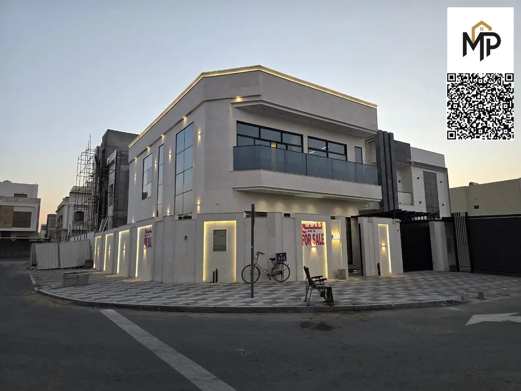 Villa for sale directly from the owner, including registration fees and ownership transfer. Corner location on two streets, stone facade, near Mohamme