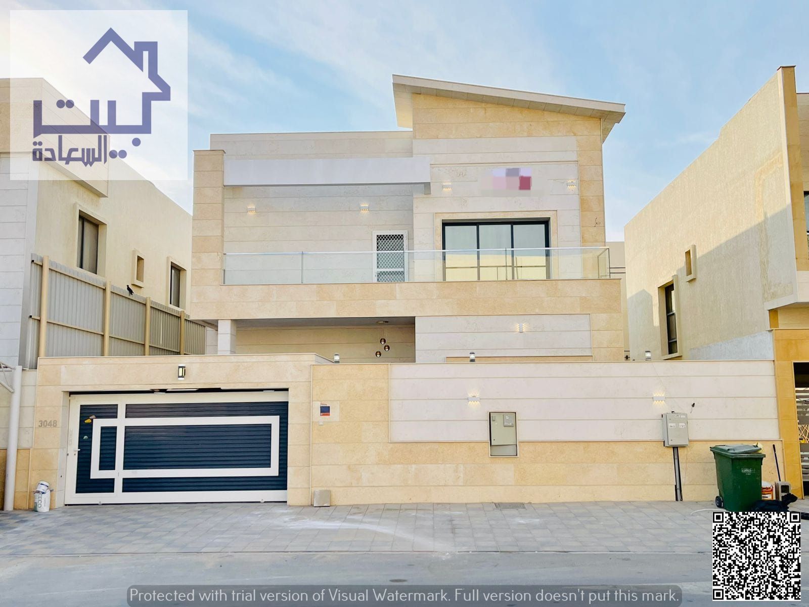 For sale : Modern-finished villa in Al Yasmeen , including water , electricity , ACs , and furniture ; ready to move , freehold for all nationalities.