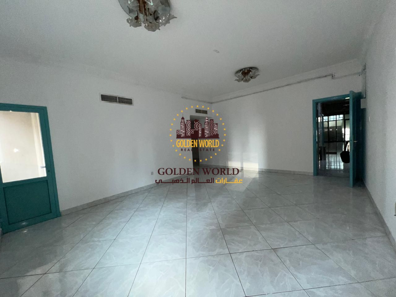 2BHK with two balconies in Al Khan, free AC, open view, practical layout with kitchen and living room opening to the balcony, prime location near all