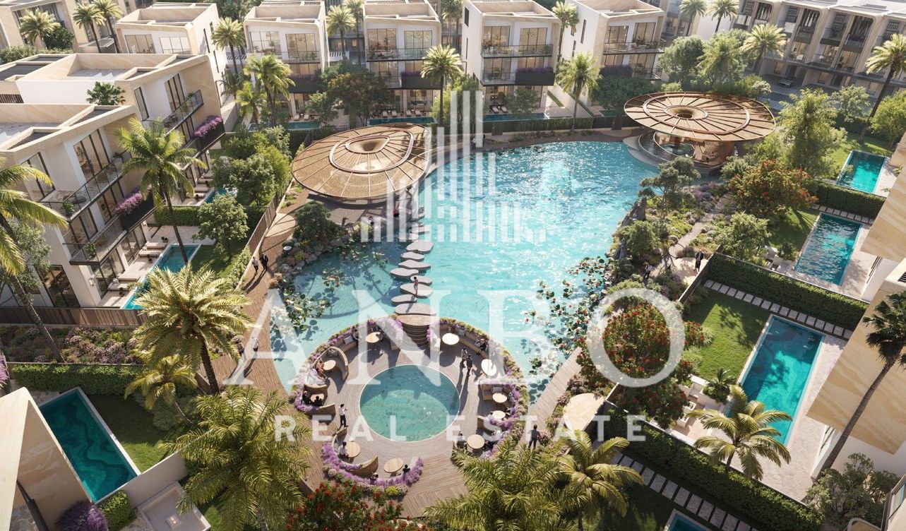 Knightsbridge Park Meydan | 4BR Townhouse Type A1 | Middle Unit | Luxury Smart Home with Lagoon Access Dubai