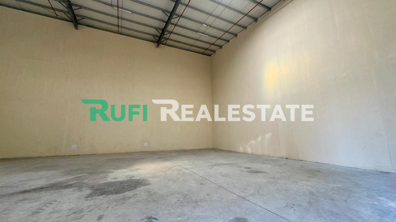 20 KW // Brand New 3,687 SQFT Warehouse for Rent In EMIRATES MODERN INDUSTRIAL AREA