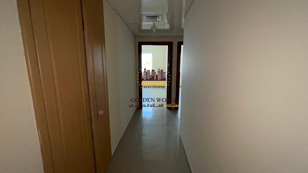 3BR+Living room in Al Taawun, 3 bathrooms, wall storage, master & storage rooms, parking, open view. Rent AED 60,000. Pay via Tabby.