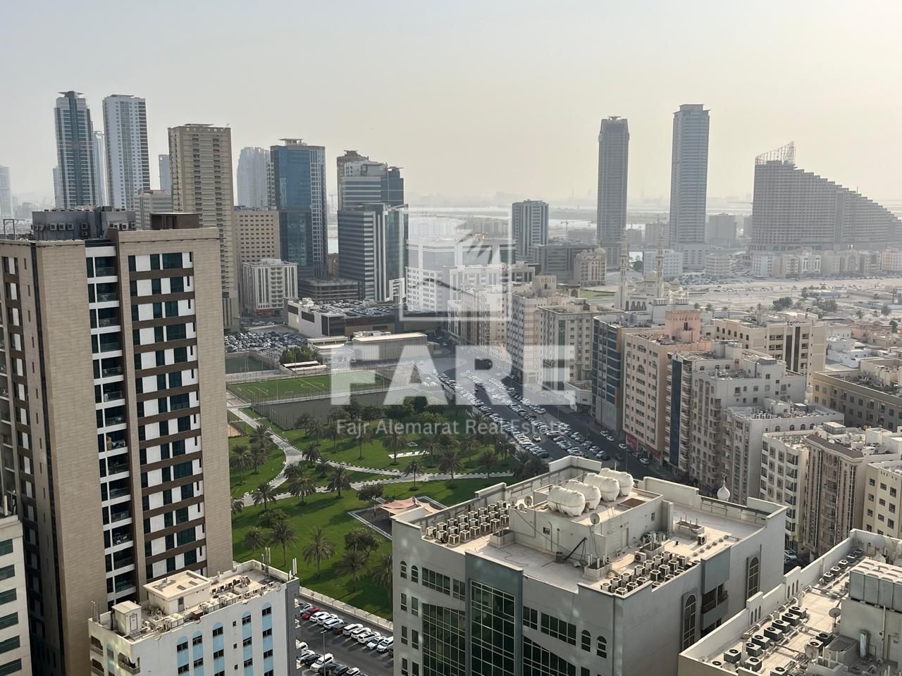 For sale: 3-bedroom apartment with a living room in the Blue Tower – Al Khan, Sharjah