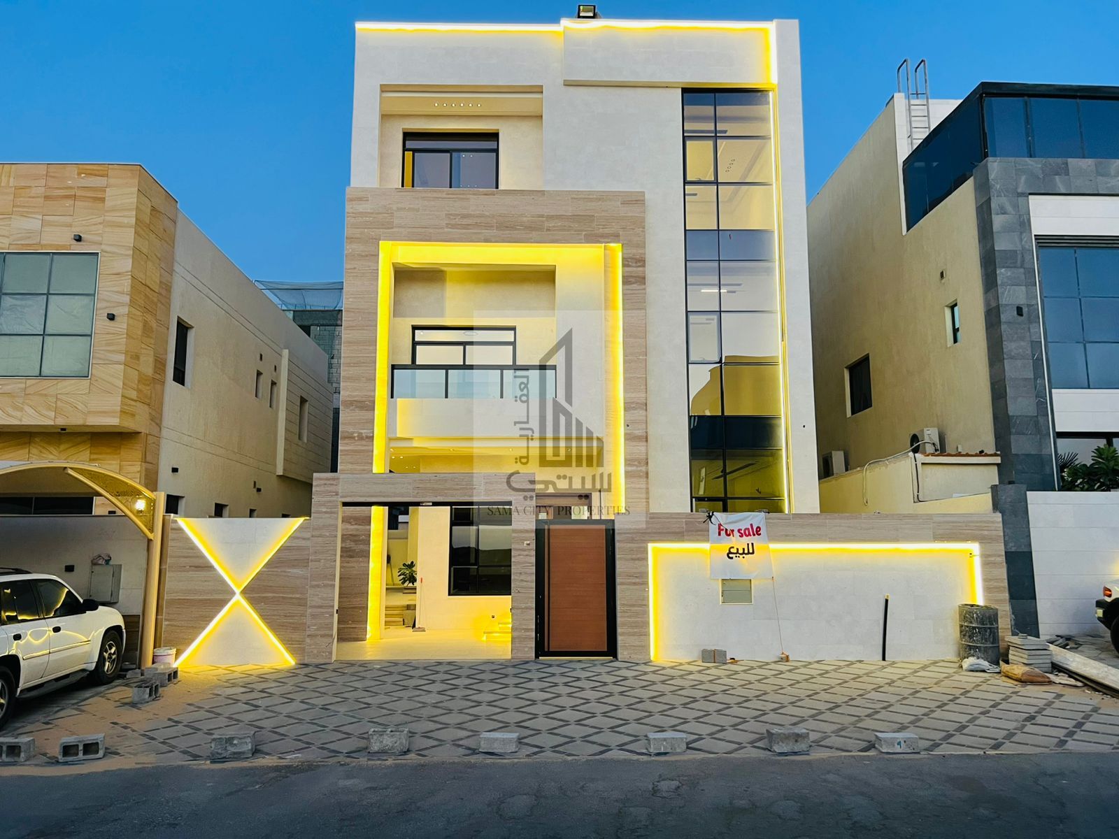 New brand medern villa 7 bedrooms for sale including water, electricity